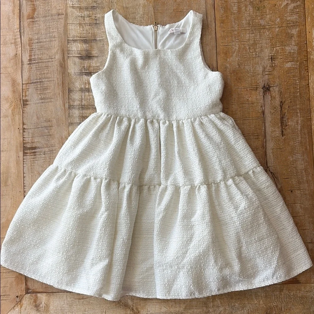 NWOT GB Girls cream dress size 8